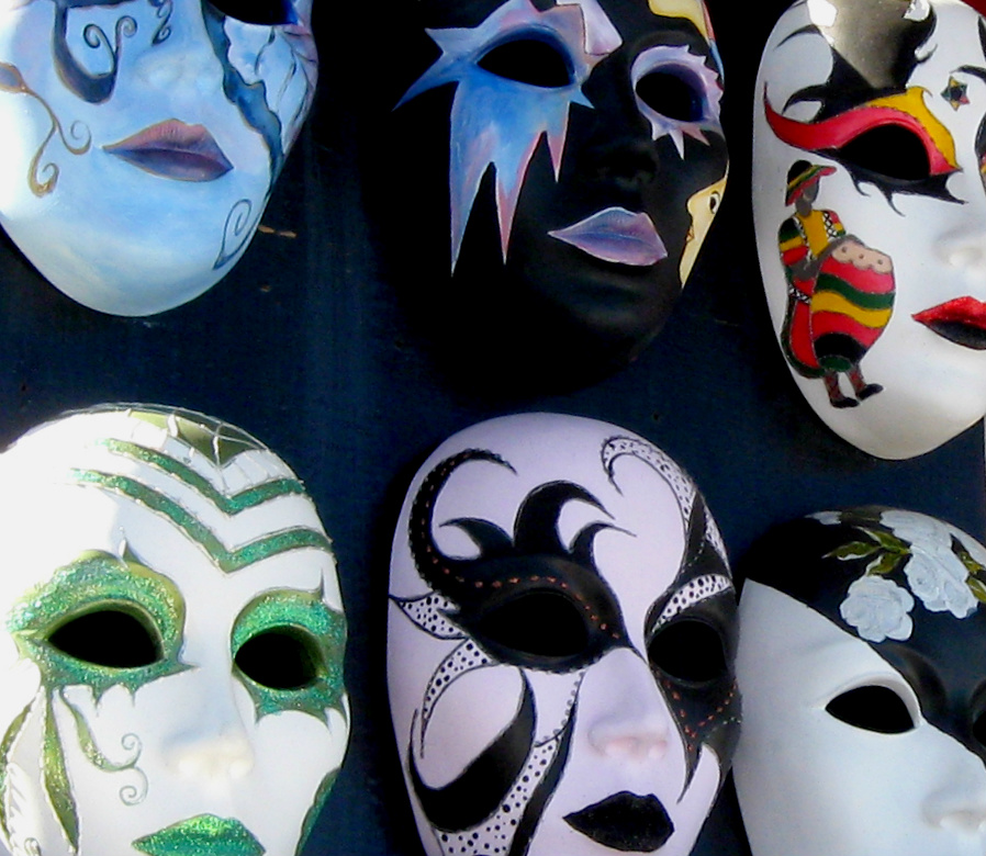 Assorted mardi gras masks
