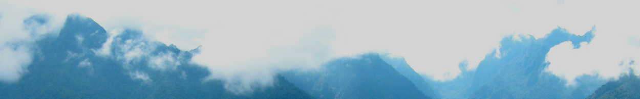 Mountains and mist at Machu Picchu